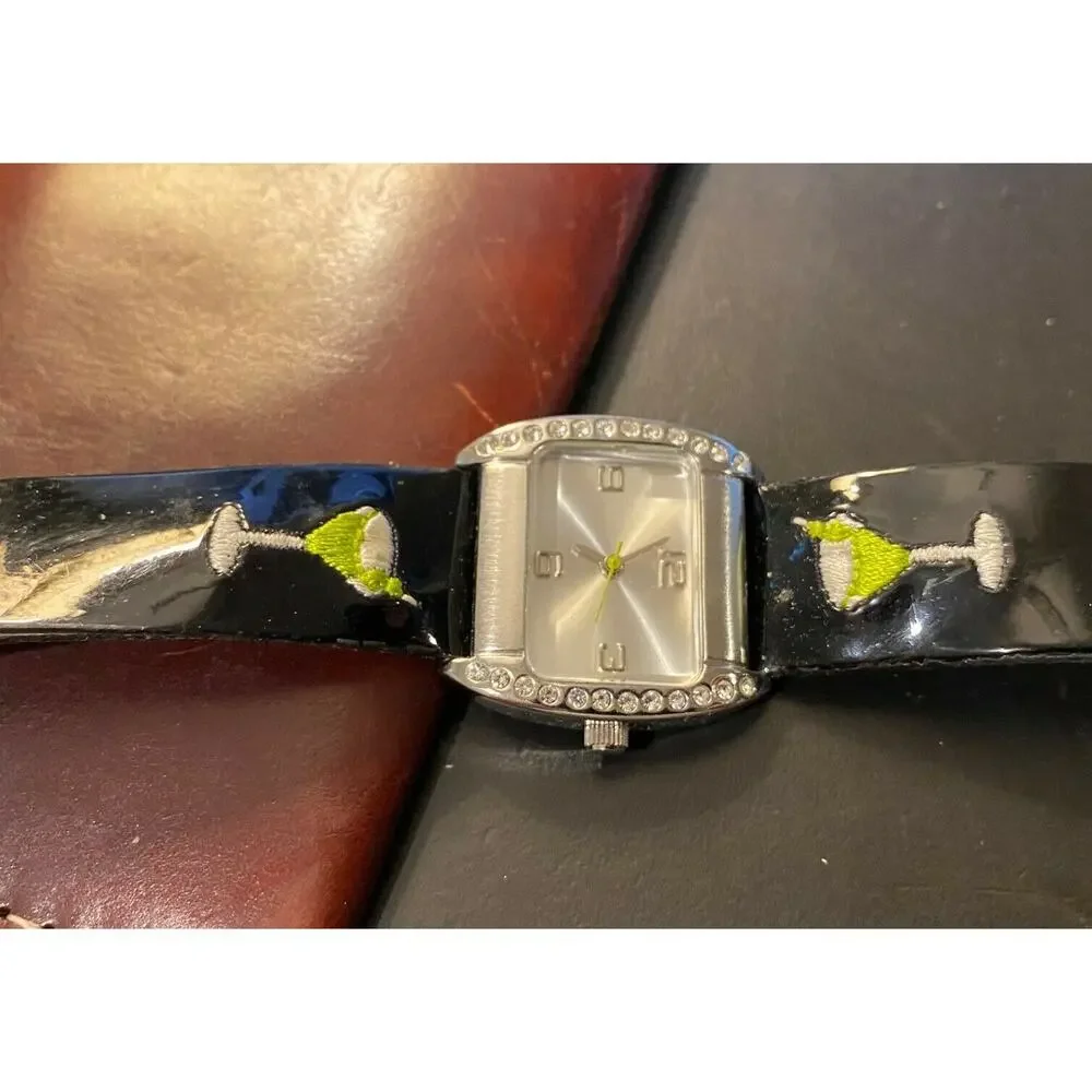 Women's 30mm SII Marketing Watch, Silver Tone with Crystal Accents, Martini Glas